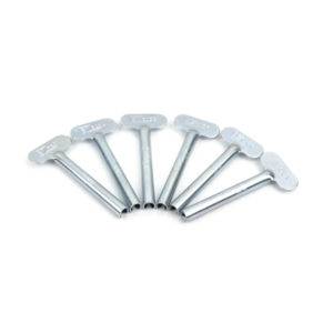 6 piece set of hair color key