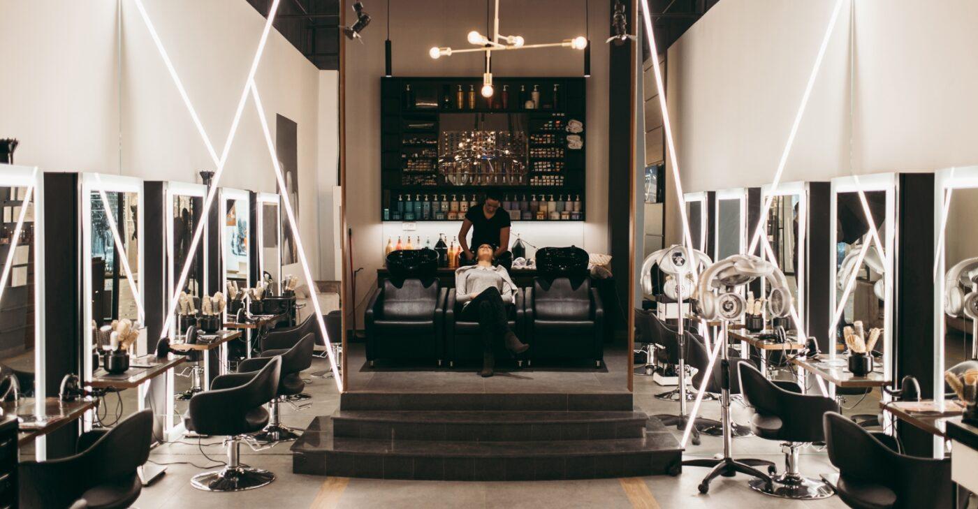 EZ Rack's efficient hair salon rack